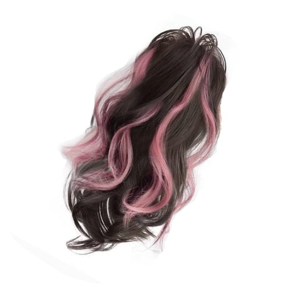 Women's Waterfall Claw Clip In Ponytail Extension Synthetic Hair With Color Highlight For Effortless Styling And All Day Hold