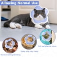 thumbnail image 4 of Minzimin 1Pack Cat Cone Collar Soft, Waterproof Cats Cones to Stop Licking After， Adjustable Soft Elizabeth Cats Collars , Flower Shape Cat Recovery Collar, 4 of 8