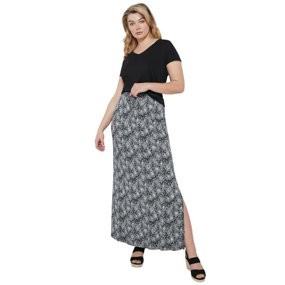 Ellos Women's Knit Maxi Skirt Skirt