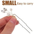 thumbnail image 3 of 6 Pcs Épingles à Cheveux Décor Perles en Strass Mariage Accessoires pour Cheveux de Mariée Mariage, 3 of 8