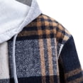 thumbnail image 4 of Cathalem Mens Button Down Shirts Long Sleeve Plaid Button Down Shirt,Navy XL, 4 of 5