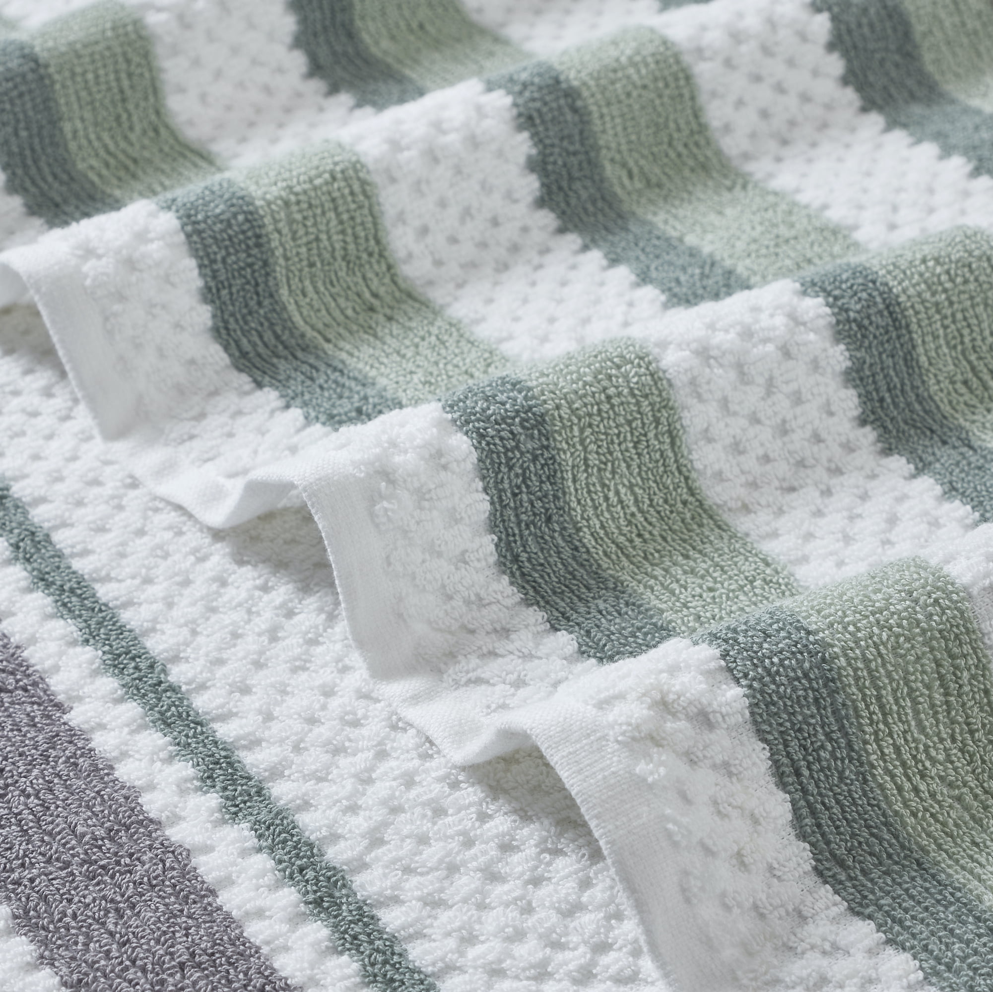 Modern Threads Pax Jacquard 6-Piece Adult Cotton Bath Towel Set, Ivy