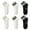 2Green Bars2Black Bars2Black, variant on Women's Ankle Socks with White Stripes, Breathable Cotton Lycra Sports Socks with Moisture Wicking, 6 Pairs