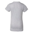 thumbnail image 3 of LAT Girls' 100% Cotton Fine Jersey Crew Neck Short Sleeve T-Shirt, Heather, X-Small, 3 of 4