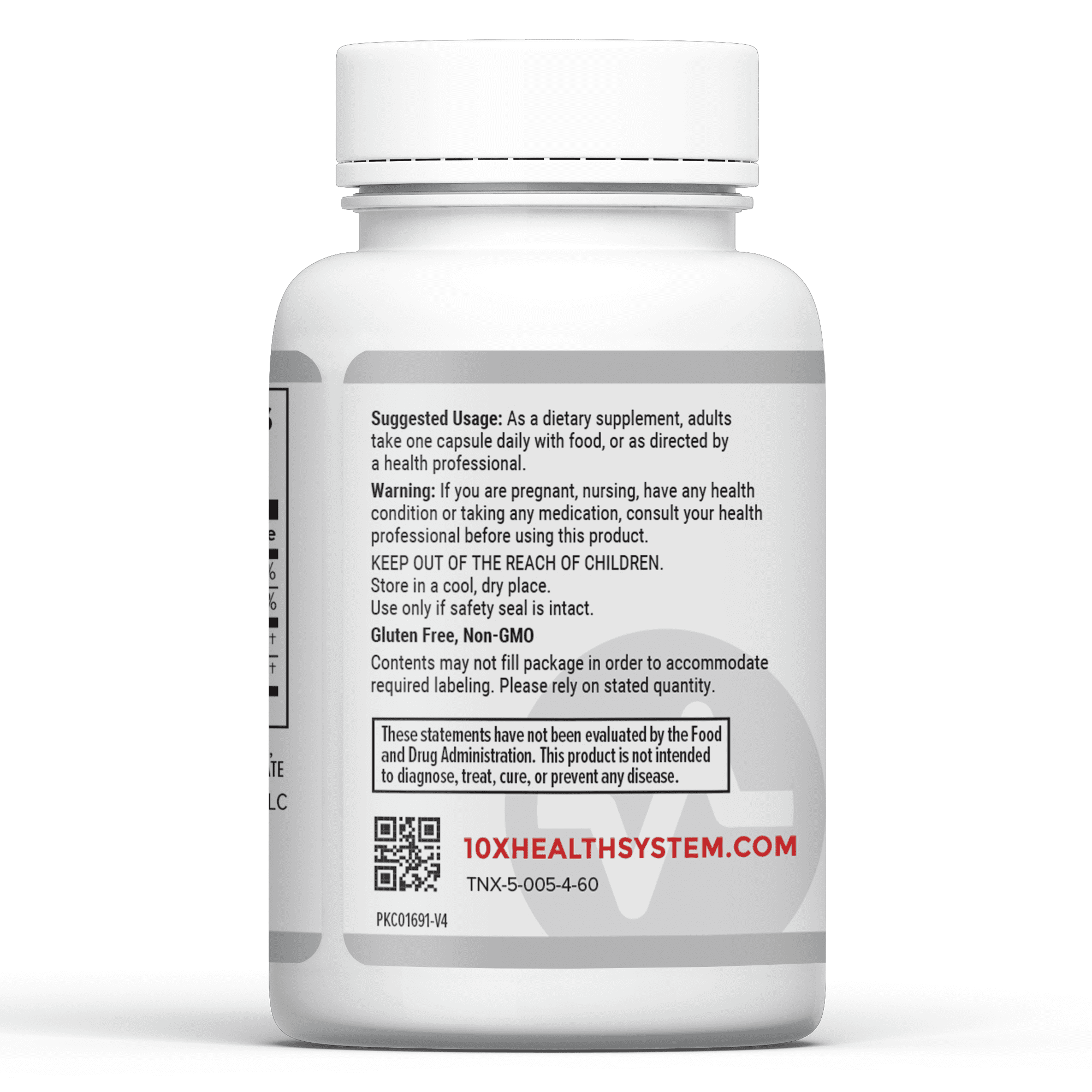 10X Health MIC Chromium Supplement - Metabolism Support w/ L-Methionine Inositol Choline, 60 Capsules