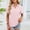Rose, variante sur Sentmoon Hauts Femmes Vêtements d'Été Femmes Mode Décontractée Couleur Unie Été Col Rabattu Manches Courtes Chemisiers Chemises Haut Tendance pour Usage Quotidien Décontracté Blanc P