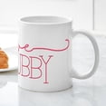 thumbnail image 5 of CafePress - I Love My Hubby Mug - 11 oz Ceramic Mug - Novelty Coffee Tea Cup, 5 of 6