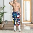 Zeuib The Map Of United States Men's Pajama Pant Sleep Pajama Lounge