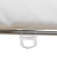 thumbnail image 5 of TWOPAGES Linen Blend Blackout Cordless Roman Shade for Living Room Hardware Included, 1 Piece. 31Wx64L, White, 5 of 6