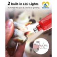 thumbnail image 4 of Molinillo de uñas para perros Casfuy Quiet de 6 velocidades con 2 luces LED rojas, 4 of 9