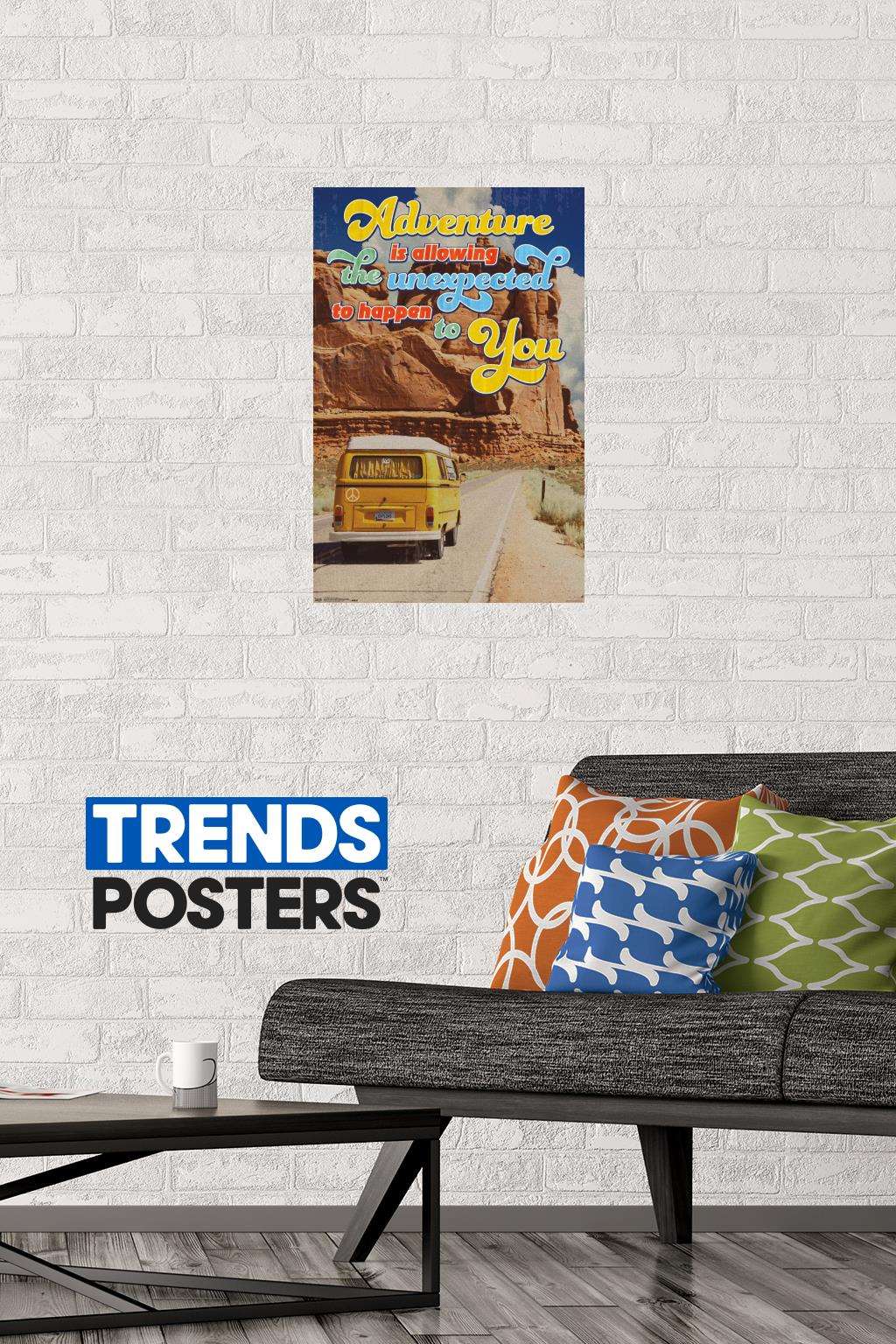 Old Van - Adventure Is Allowing The Unexpected Wall Poster, 14.725" x 22.375"