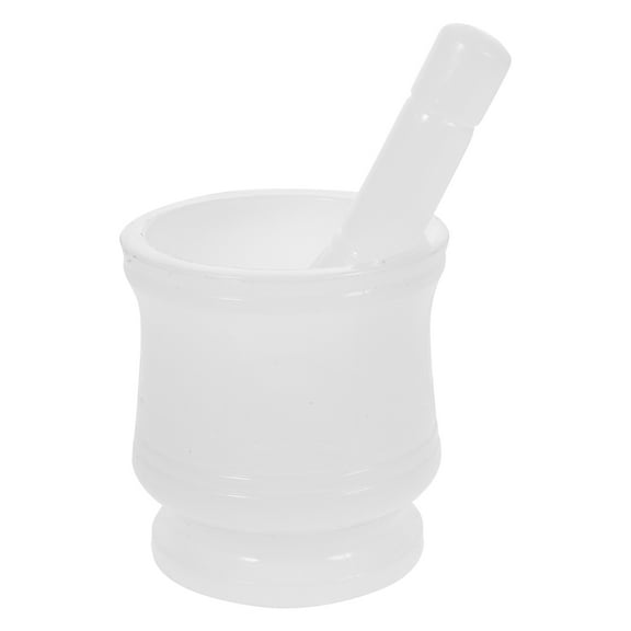 Milisten Portable Pestle Mortar and Pestle Set White PP 1 Set