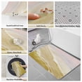 thumbnail image 6 of Yellow Coastal Wave Bath Mat 3 Piece Bathroom Rug Set, Summer Modern Ocean Beach Non Slip Bath Rug Contour Mat and Toilet Lid Cover, Absorbent Shower Mats Soft Bath Rugs and Mats Sets, 6 of 8