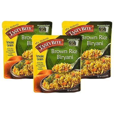 (3 Pack) Tasty Bite Brown Rice Biryani, 8.8 oz
