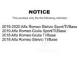 thumbnail image 2 of Genius Front Rear Coated Disc Brake Rotors Kit for Car Alfa Romeo Stelvio Giulia KG-101778, 2 of 9