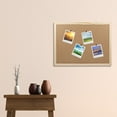thumbnail image 3 of IBASETOY Khaki Cork Board Bulletin Board for Office Use Creative Memo Display and Easy to Use 18x24 inches, 3 of 5