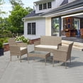 thumbnail image 2 of Set de Jardín de Rattan Mainstays 4 Piezas Beige, 2 of 2