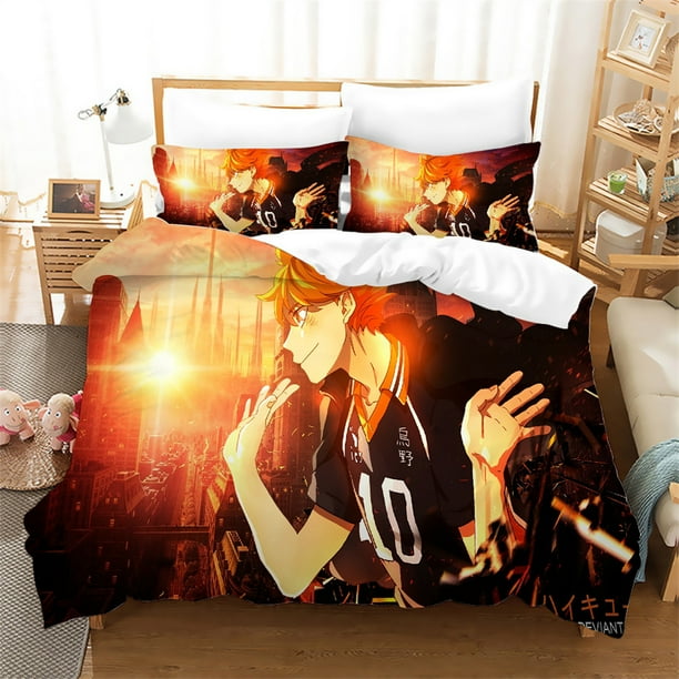 Haikyuu Bedding Sets Anime Bed Comforter Sets Twin Full Queen King