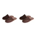thumbnail image 4 of Zapatillas de hotel Jumpingount 10 pares desechables lana Coral color Marrón 2Conjunto, 4 of 6