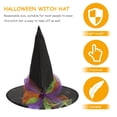 thumbnail image 4 of Halloween Witch Hat Fashion Cosplay Decoración de accesorios de disfraces de Halloween, 4 of 7