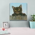 thumbnail image 4 of Epic Graffiti 'Black Kitten' by Janet Pidoux, Canvas Wall Art, 12"x12", 4 of 8