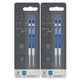 thumbnail image 2 of Parker Quink Refill Ink for Ballpoint Ball Pens, Medium Point, Blue Ink, 4-Total refills ( 30526PP-2PK), 2 of 4
