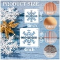 thumbnail image 4 of Set de 30 plantillas de copos de nieve navideños de Boqon, 7,5 a 10 cm, 4 of 9