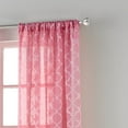 thumbnail image 2 of Nanshing Jess Rod Pocket Embroidered Single Curtain Panel, Azalea Pink, 54" x 84", 2 of 4