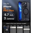 thumbnail image 2 of Funda con Soporte Magnético invisible, Delgada Mate, para iPhone 13 Pro Max, Negro, 2 of 7