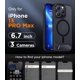 thumbnail image 2 of Funda con Soporte Magnético invisible, Delgada Mate, para iPhone 13 Pro Max, Negro, 2 of 7