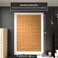 thumbnail image 3 of Red Lantern Burnt Bamboo Cordless Window Shade - Two-tone Honey 48" W, 3 of 8