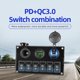 thumbnail image 3 of Blue Panel de enchufe de cargador de encendido/apagado de 6 posiciones, interruptor de toma de corriente USB para camiones y barcos, 3 of 5