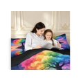 thumbnail image 5 of Homewish Romantic Tree Of Life 7-Piece Twin Bedding,Night Starry Sky Bedding Comforter Set,Blue Purple,Black Reversible, 5 of 8