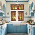 thumbnail image 6 of Gumesh Kitchen Curtains, Short Non-See-Through Privacy Tier Curtains, Light Filtering Semi Sheer Small Window Drapes for Bathroom Cafe, 3Pcs, 6 of 7