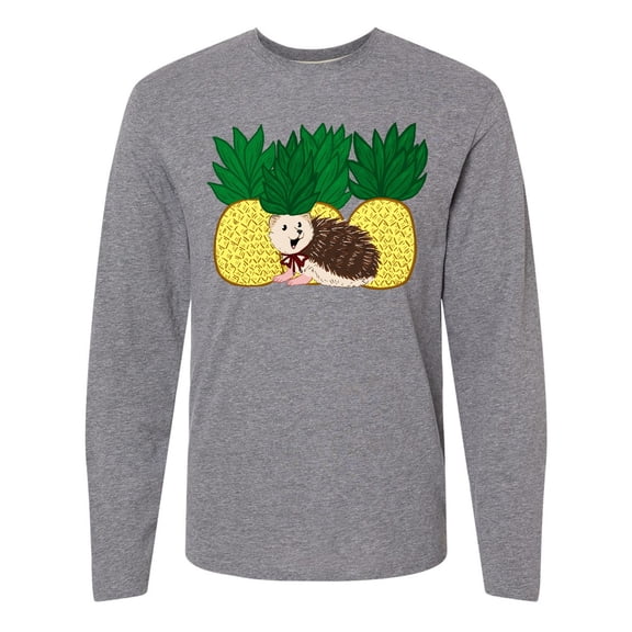 Inktastic Pineapple Hedgehog Long Sleeve T-Shirt