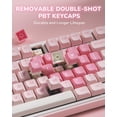 thumbnail image 4 of RK ROYAL KLUDGE R75 Wireless Mechanical Keyboard, 75% Creamy Gaming Keyboard with Knob, Bluetooth/2.4GHz/USB Wired RGB Hot Swappable Keyboards, MDA P, 4 of 9