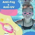 thumbnail image 4 of Vvinca Kids Swim Goggles with Bungee Strap No Leaking Anti Fog Toddler Goggles with Quick Adjust Ages 3-14, 4 of 7