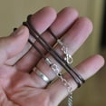thumbnail image 3 of 10Pieces 2mm DIY Necklace Waxed Cords Rope With Lobster Clasp Extender Chain, 3 of 6