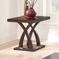 thumbnail image 3 of Ensemble Moderne de 3 Pcs en Bois, Table Basse et Table d'Appoint, Couleur Espresso Cerise, 3 of 4