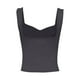 thumbnail image 4 of Top de encaje ajustado para mujer - Camiseta sin costuras con relleno extraíble - Tejido elástico, ideal para yoga/casual, 4 of 5