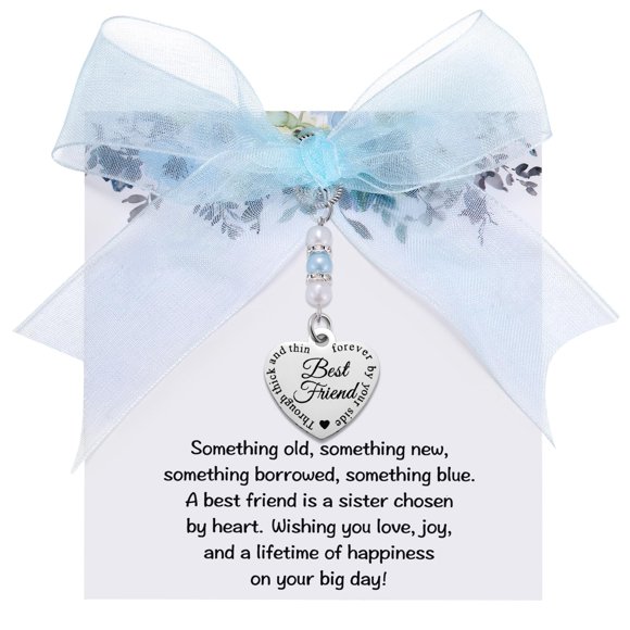 Accesorio de Boda MIXJOY "Algo Azul" Amuleto de Ramo de Perlas y Liga
