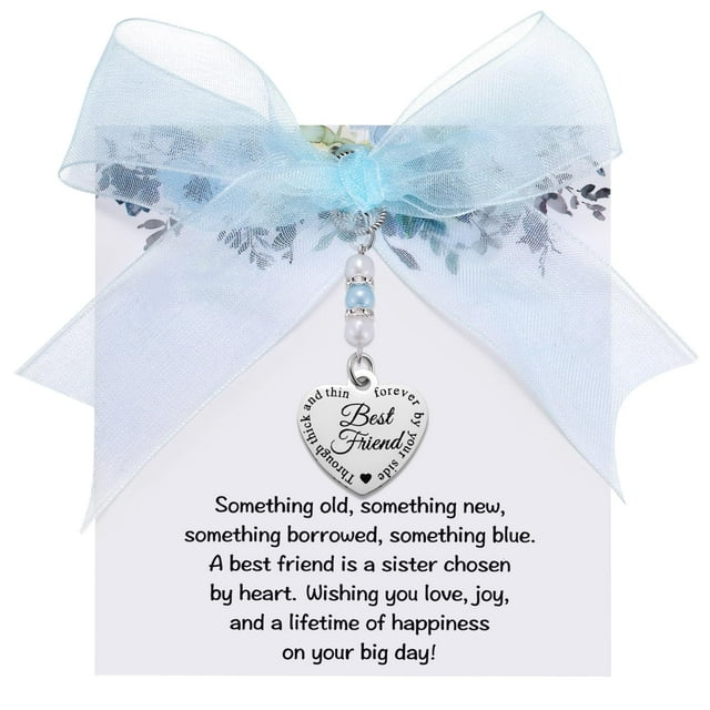 Accesorio de Boda MIXJOY "Algo Azul" Amuleto de Ramo de Perlas y Liga