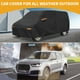 thumbnail image 2 of Funda para auto impermeable para todo clima, protección exterior contra el sol y la lluvia, con tiras reflectantes, negra para Ford Transit, 2 of 7