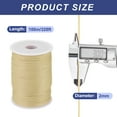 thumbnail image 2 of Cuerda de polipropileno trenzada de 1/16 de pulgada de Uxcell, cuerda de nylon de 328 pies para tendedero, camping, exterior, beige, 2 of 6