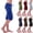 Blue, variant on Cargo Shorts Women Ladies Knee Length Shorts Cargo Capri Pants with Multiple Pockets Summer Trouser Half Pants Elastic Waist Cropped Trousers for Outdoor Hiking Yoga Travel