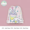 thumbnail image 3 of Cinnamoroll-Bolsa de cosméticos de dibujos animados, bolsa de almacenamiento portátil con cordón, bolsa de regalo, bolsa organizadora, bolsa de aseo con bolsillo de dibujo de tela, 3 of 4