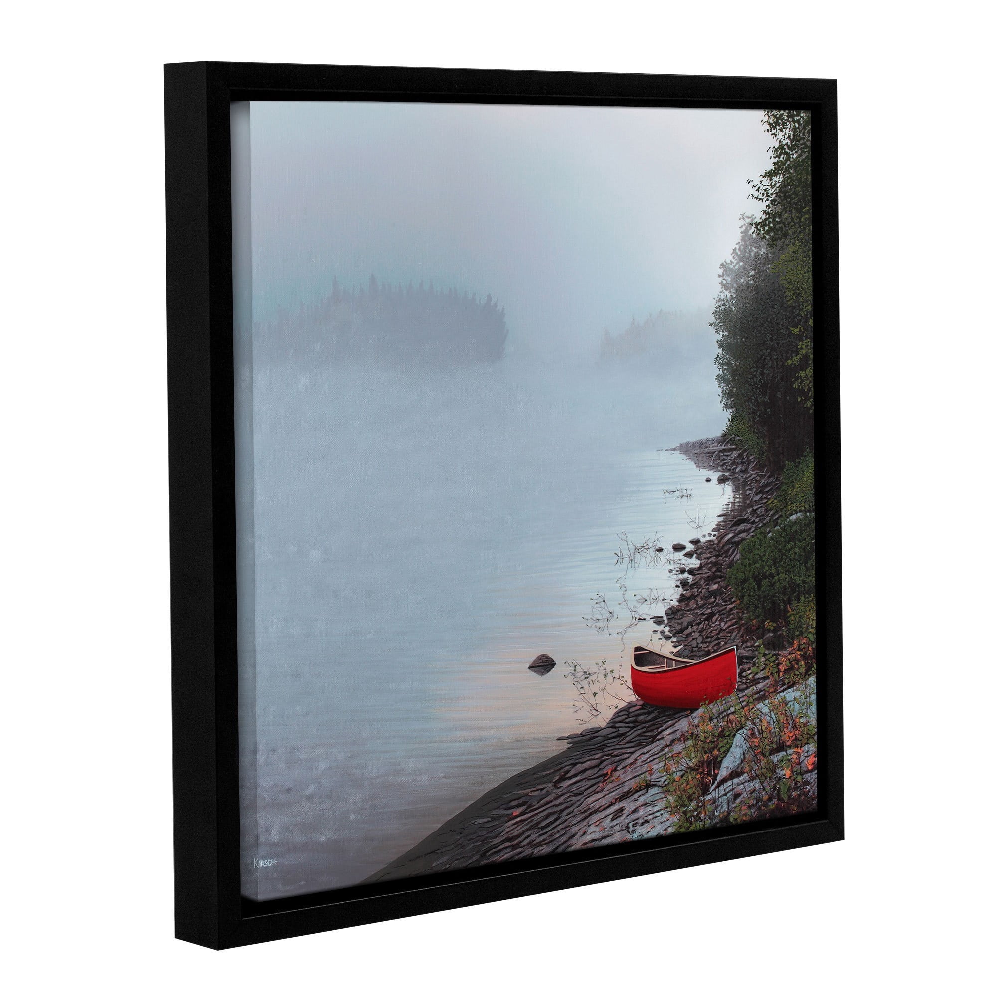 ArtWall Ken Kirsch "Smoke on the Water" Gallery-Wrapped Floater-Framed Canvas