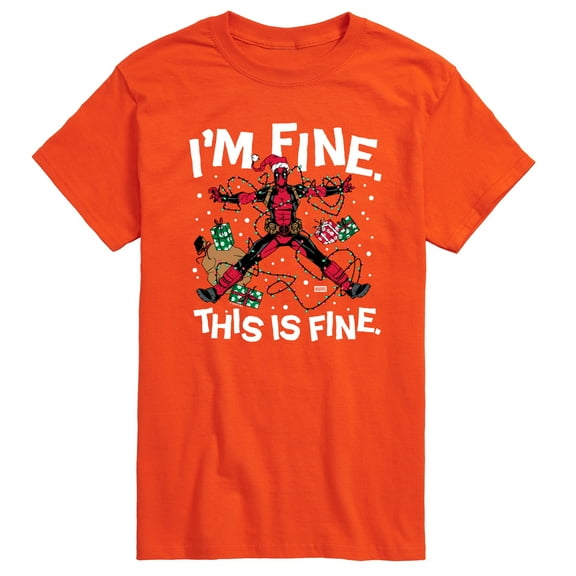 Marvel - Im Fine Deadpool - Men's Short Sleeve Graphic T-Shirt