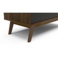thumbnail image 6 of Polifurniture Zafra 1 Door Sideboard with 3 Drawers, Black & Walnut, 6 of 10
