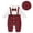 A-Red736, variant on WhouRiu Boys Bodysuits Long Sleeve Lapel Plaid Suspenders Jumpsuit Hat Baby Gentleman Romper Set,2-Piece Red,Size 9-12 M